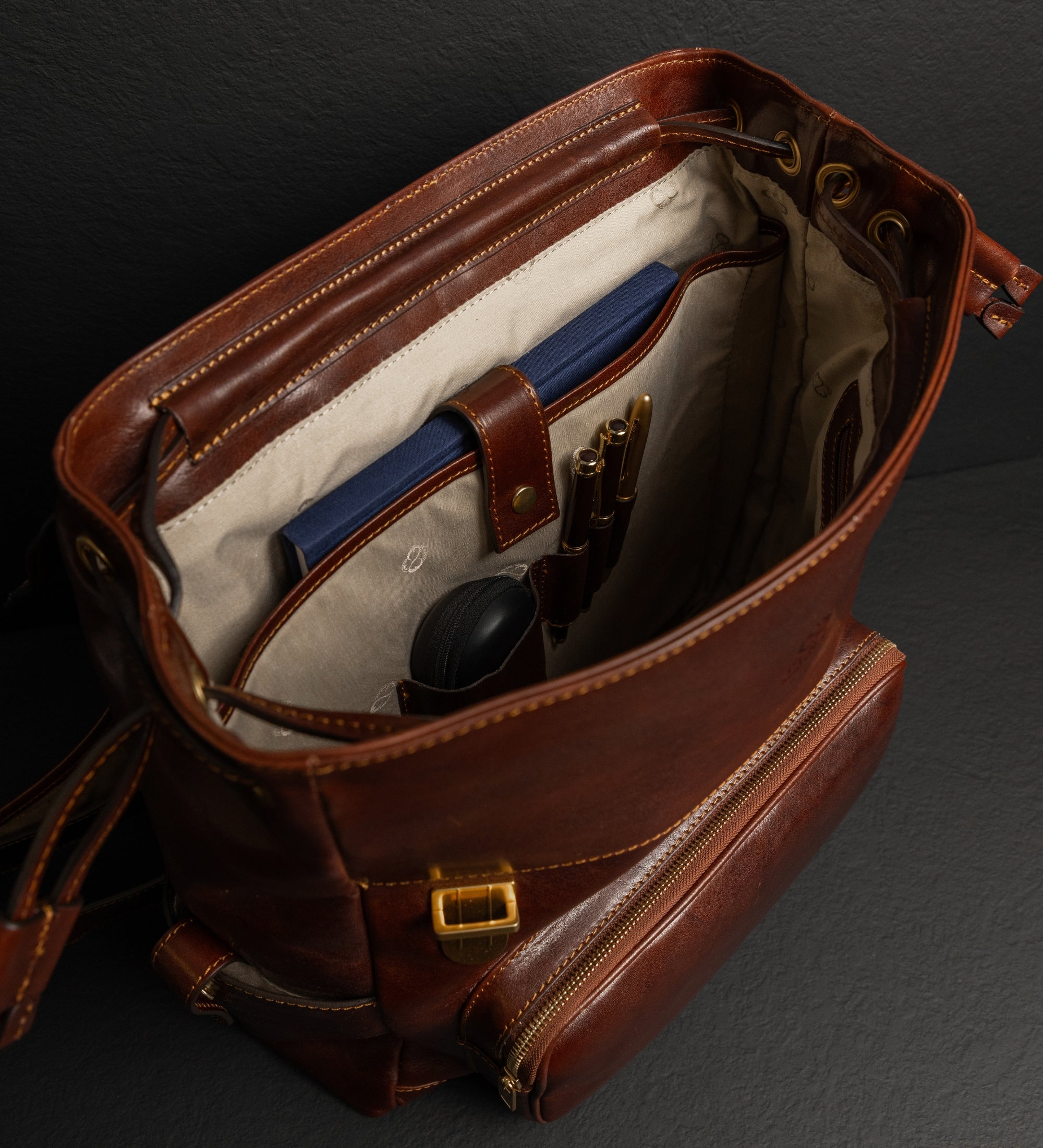 Leather Backpack - The Good Earth