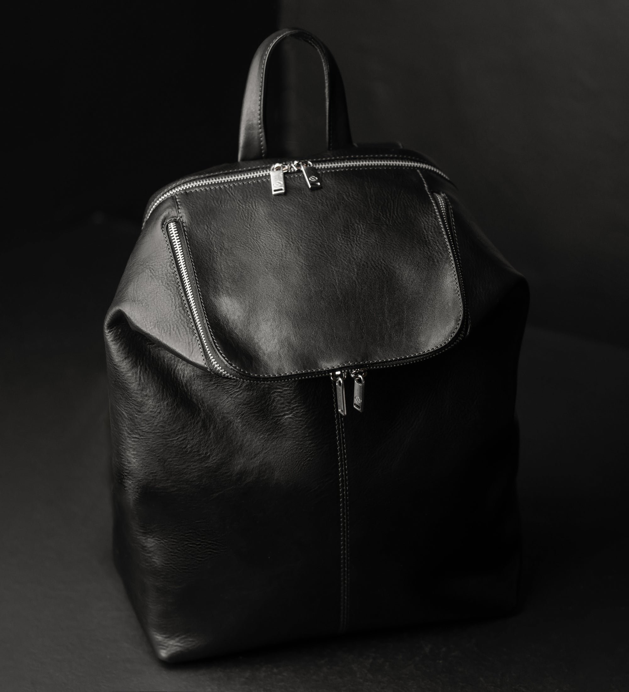 Leather Backpack for Women - A Bend in the River