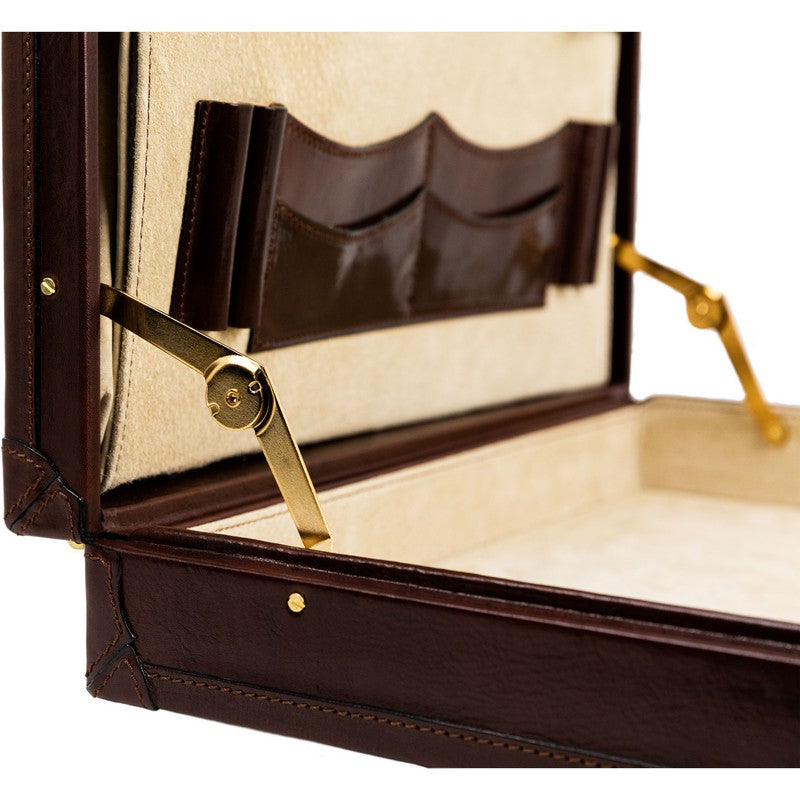Leather Attaché Case Briefcase - The Wind in the Willows Briefcase Time Resistance