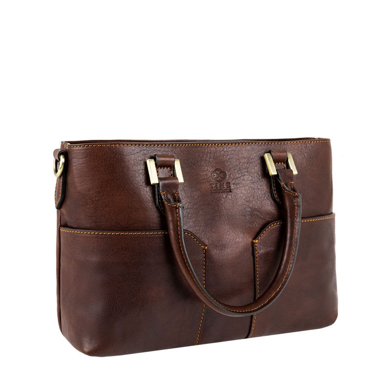 Leather Handbag Shoulder Bag - Camilla