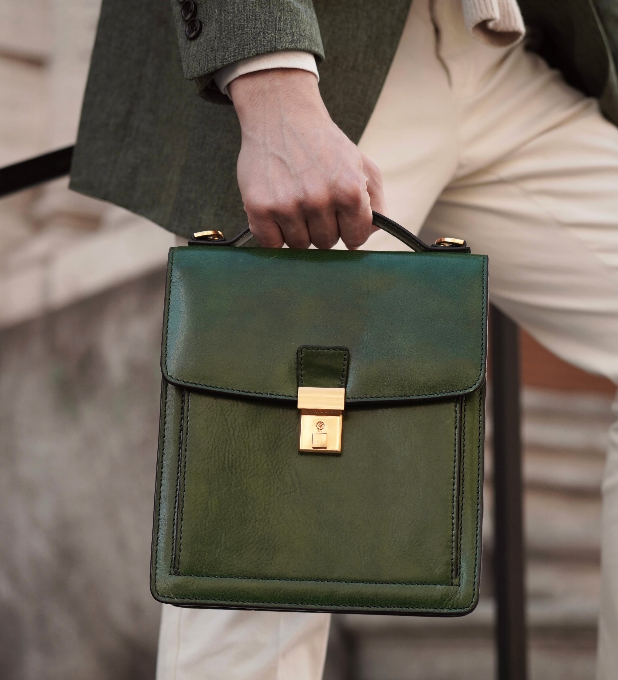 Small Leather Briefcase - Walden