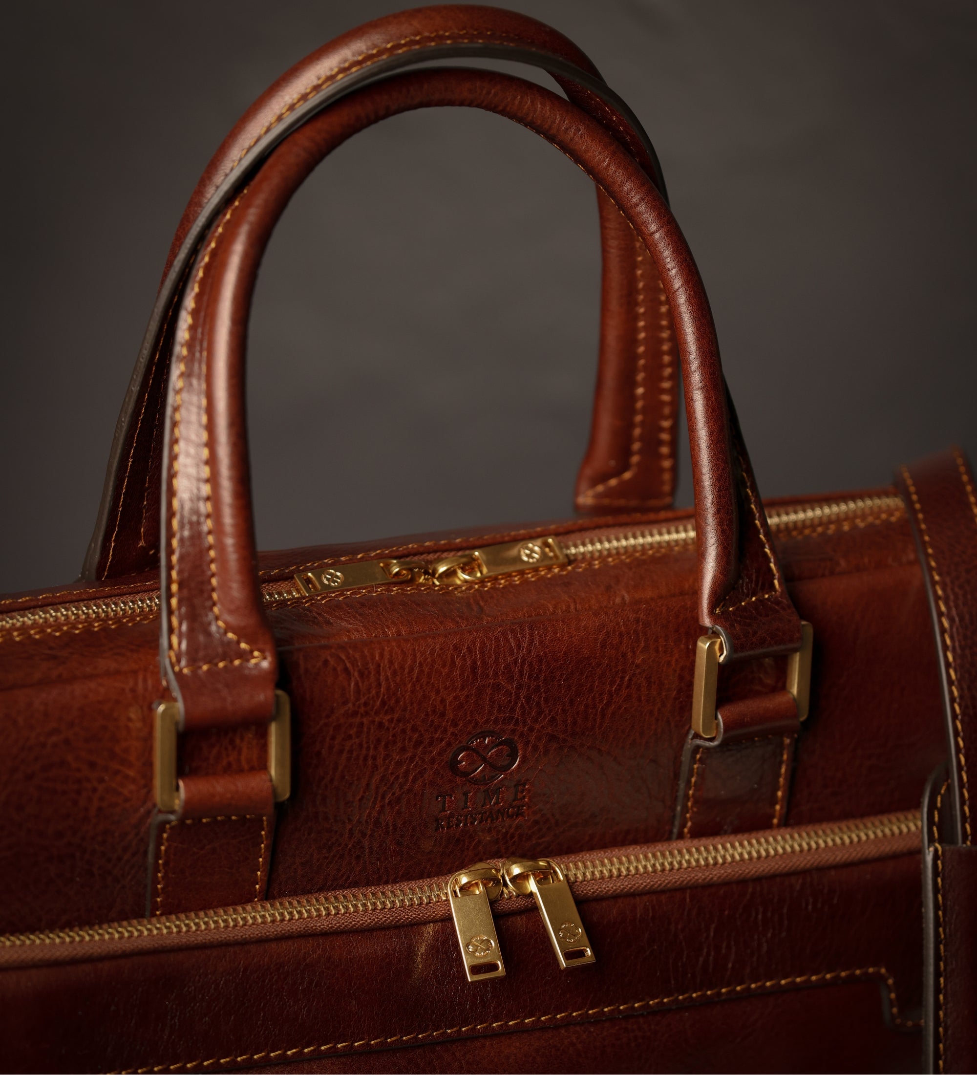 Leather Briefcase Laptop Bag - Orlando