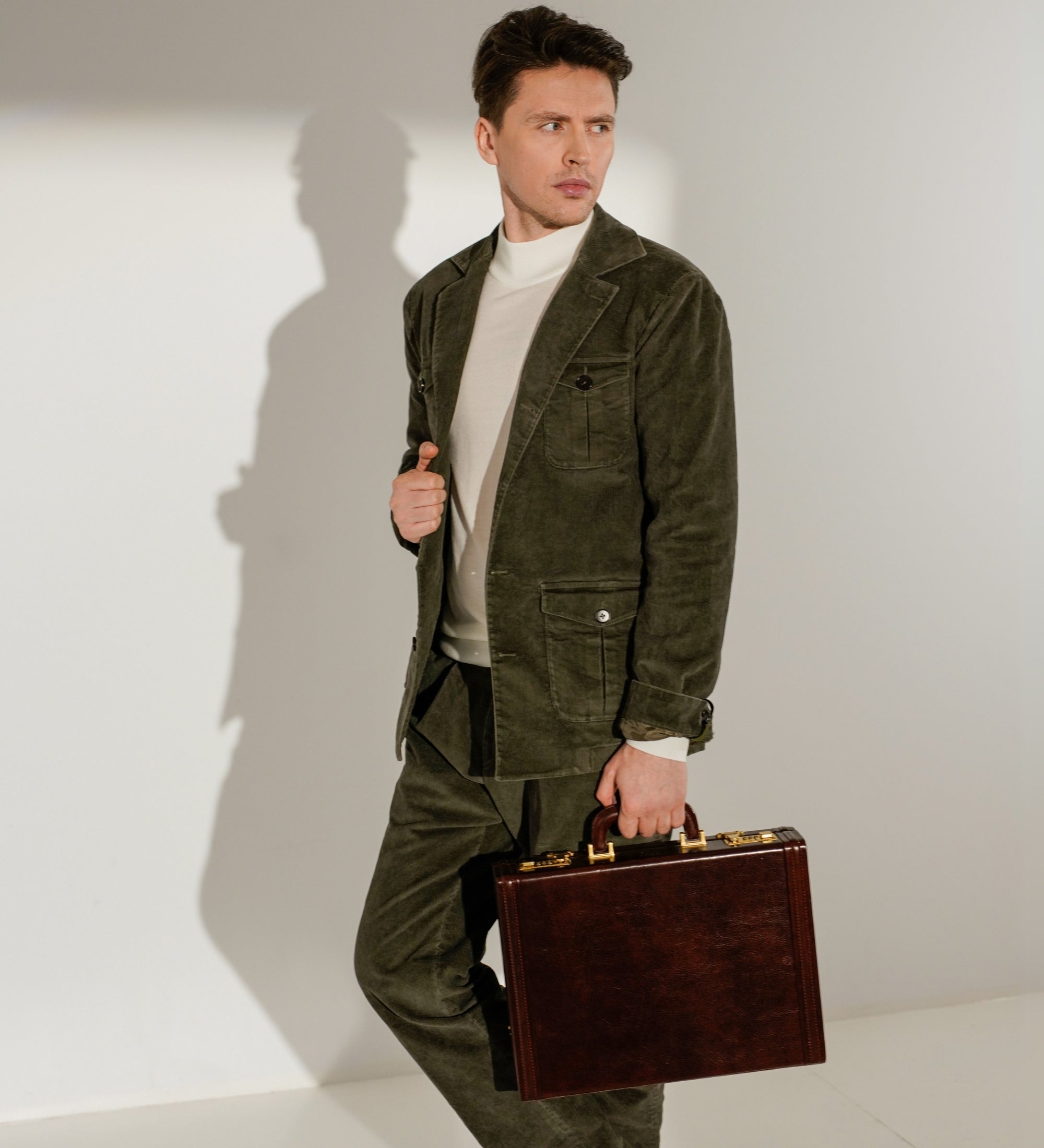 Leather Attaché Case Briefcase - Fatherland