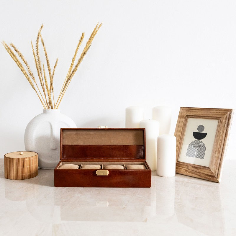 Leather Watch Box, Watch Organizer - Herzog
