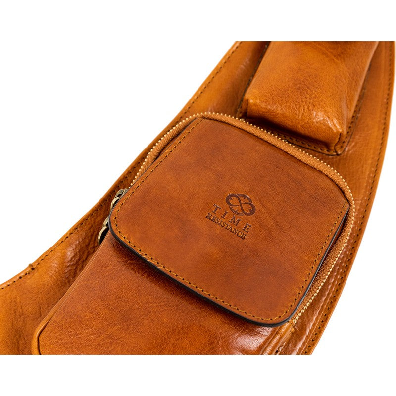 Leather Sling Bag Crossbody Bag - The Monk