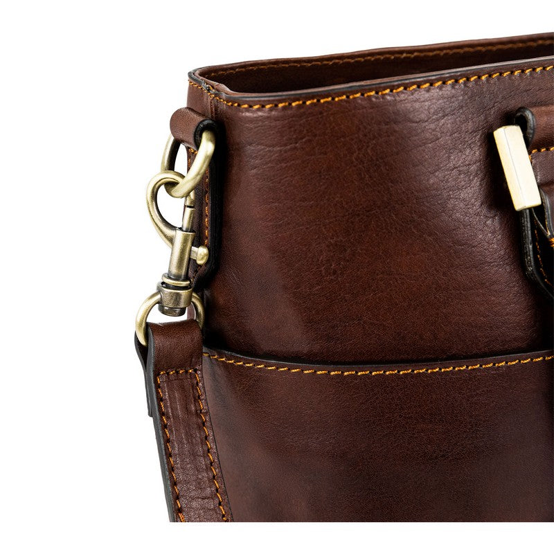 Leather Handbag Shoulder Bag - Camilla