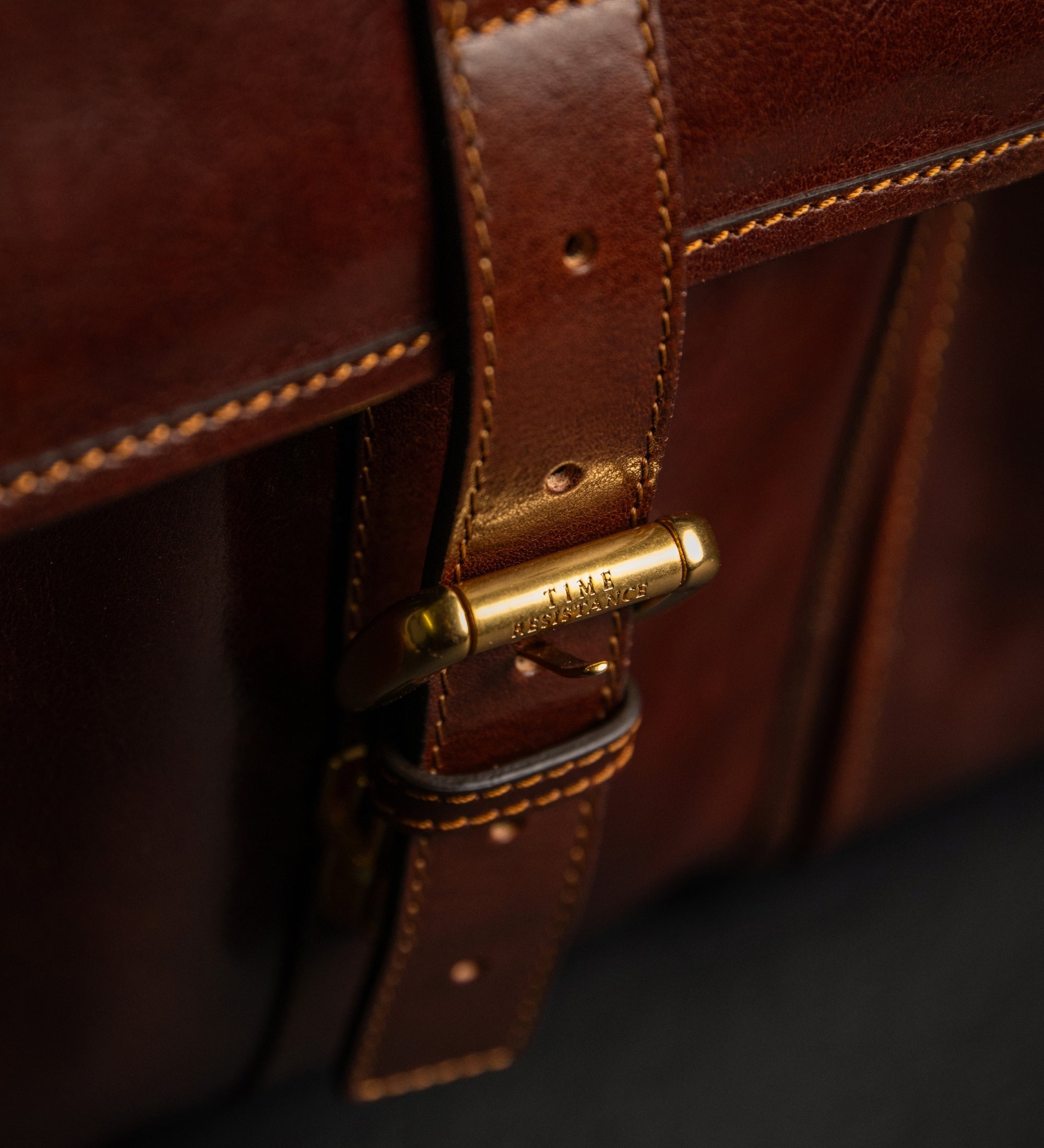 Leather Satchel Bag - The Time Machine