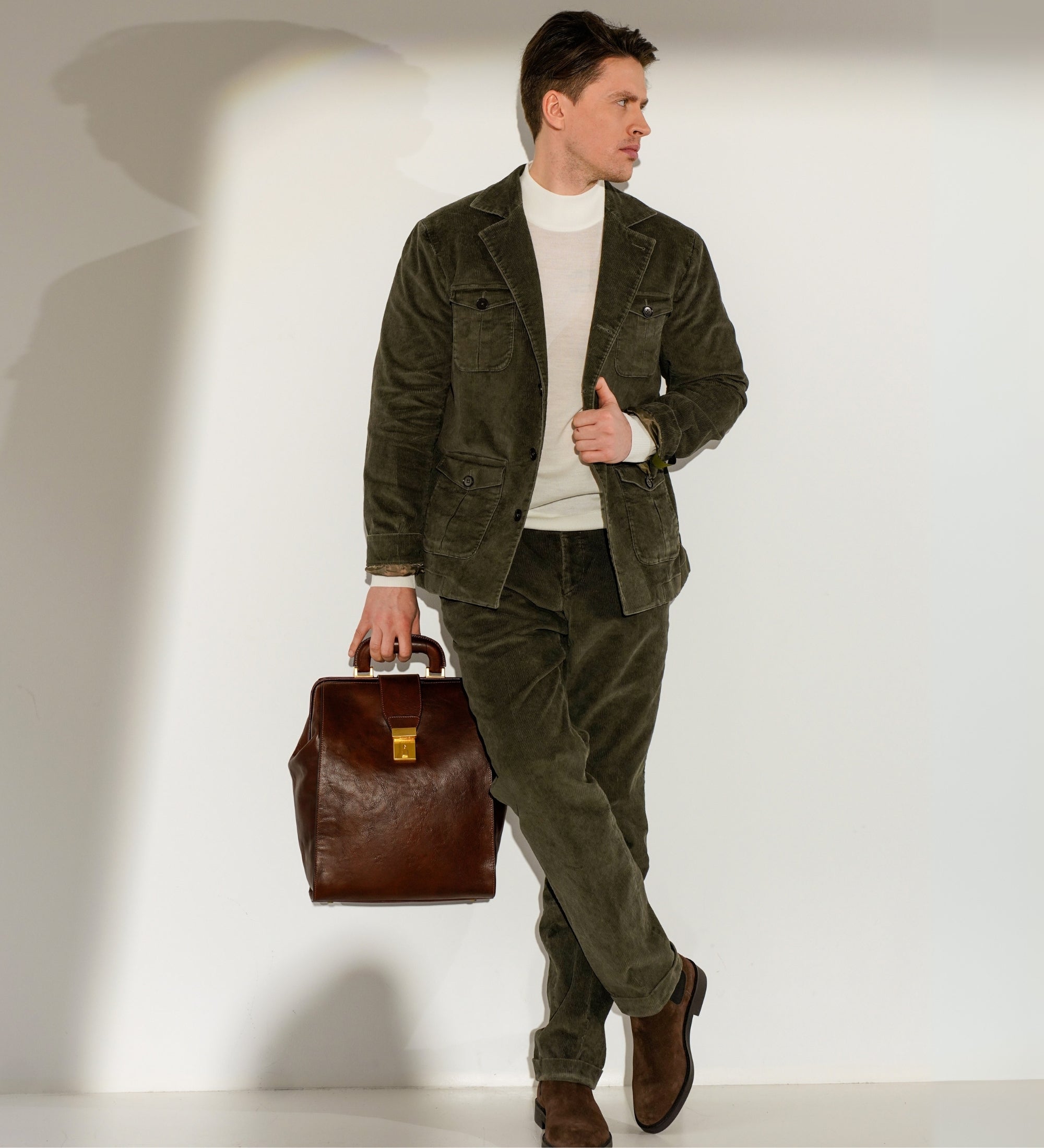 Leather Backpack - A Brief Story of Time