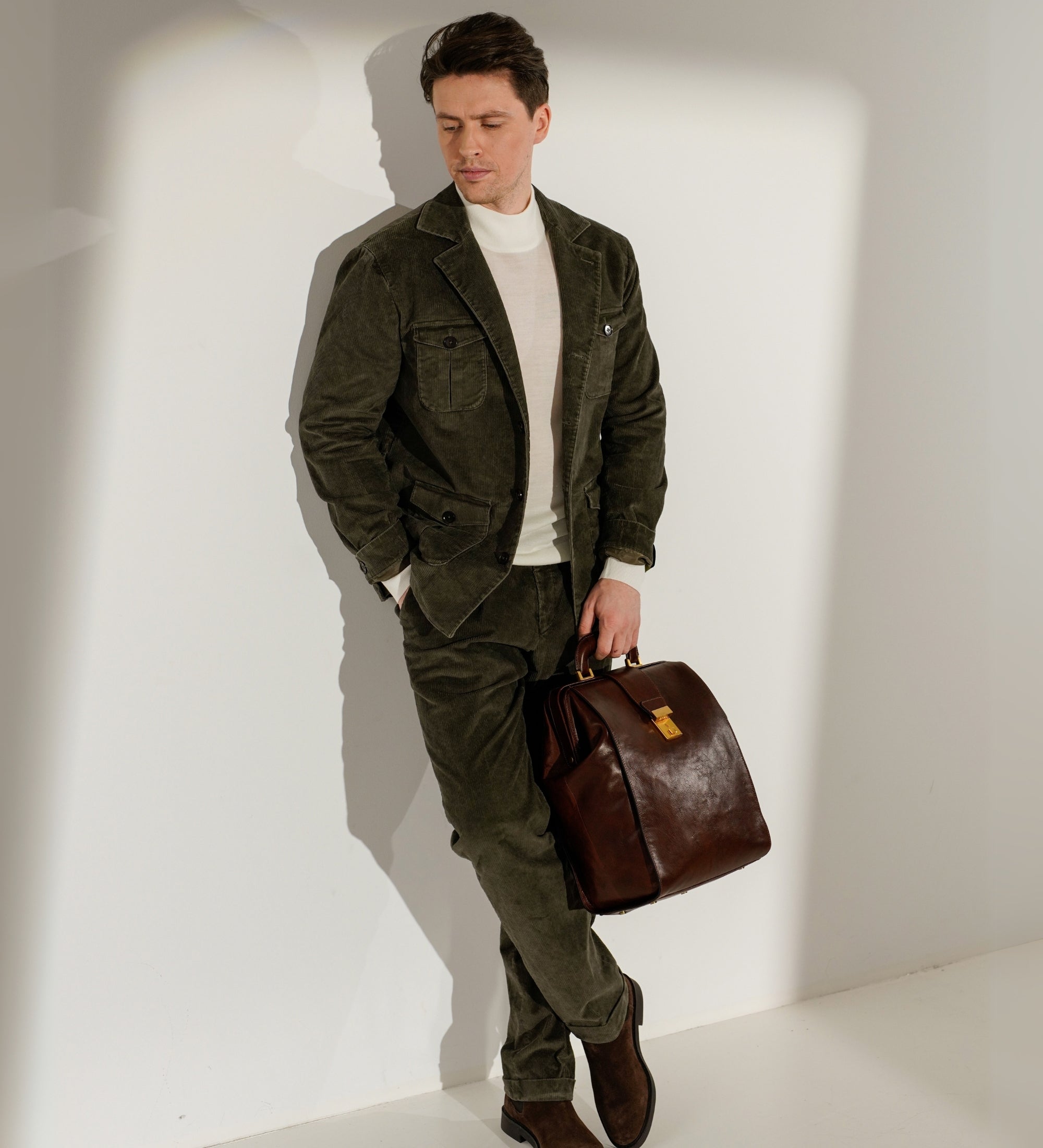 Leather Backpack - A Brief Story of Time