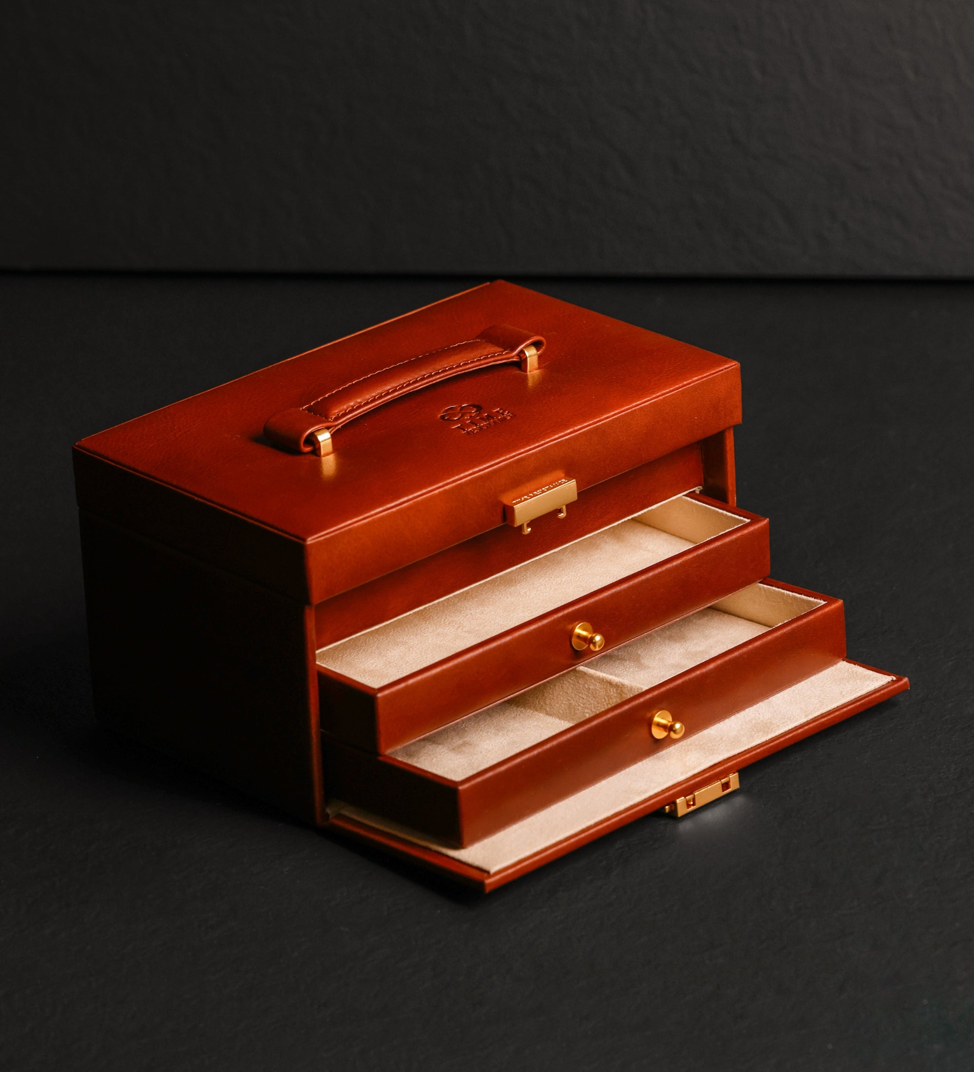 Leather Jewelry Box for Women - Beloved