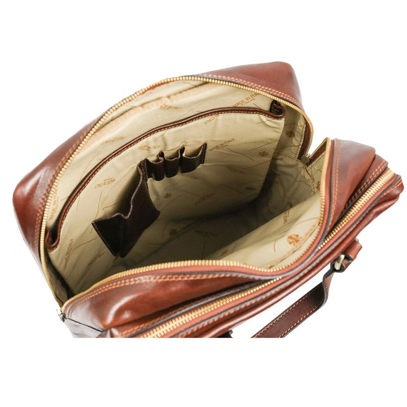 Brown Leather Backpack - Gone with the Wind Backpack Time Resistance