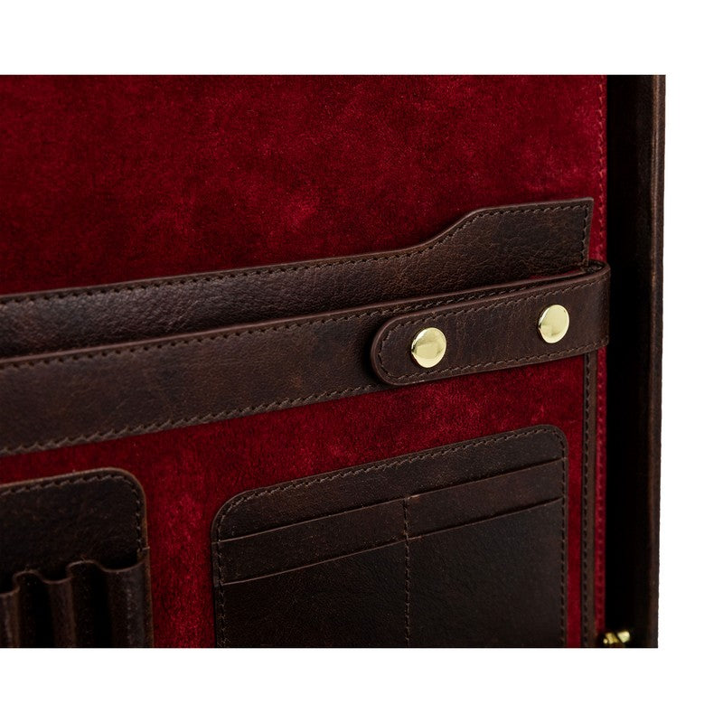 Leather Attaché Case Briefcase - The Rainbow Briefcase Time Resistance