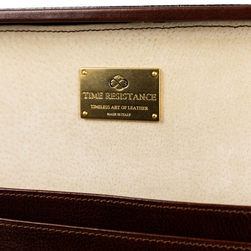 Large Leather Attaché Case Briefcase - Lord Jim