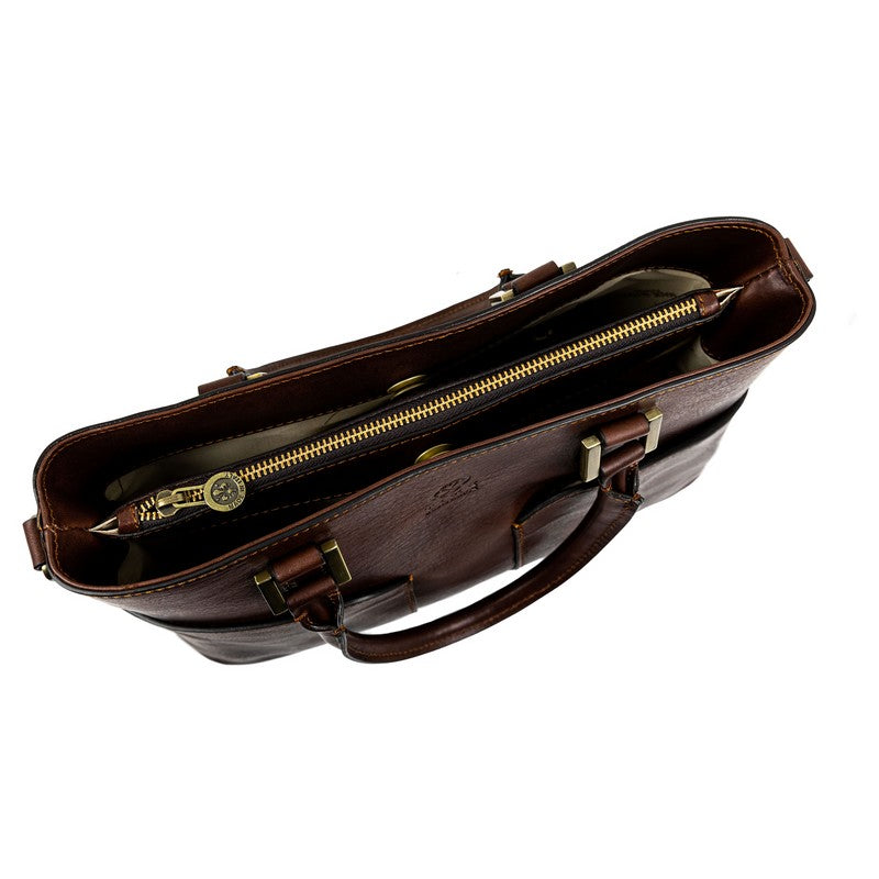 Leather Handbag Shoulder Bag - Camilla