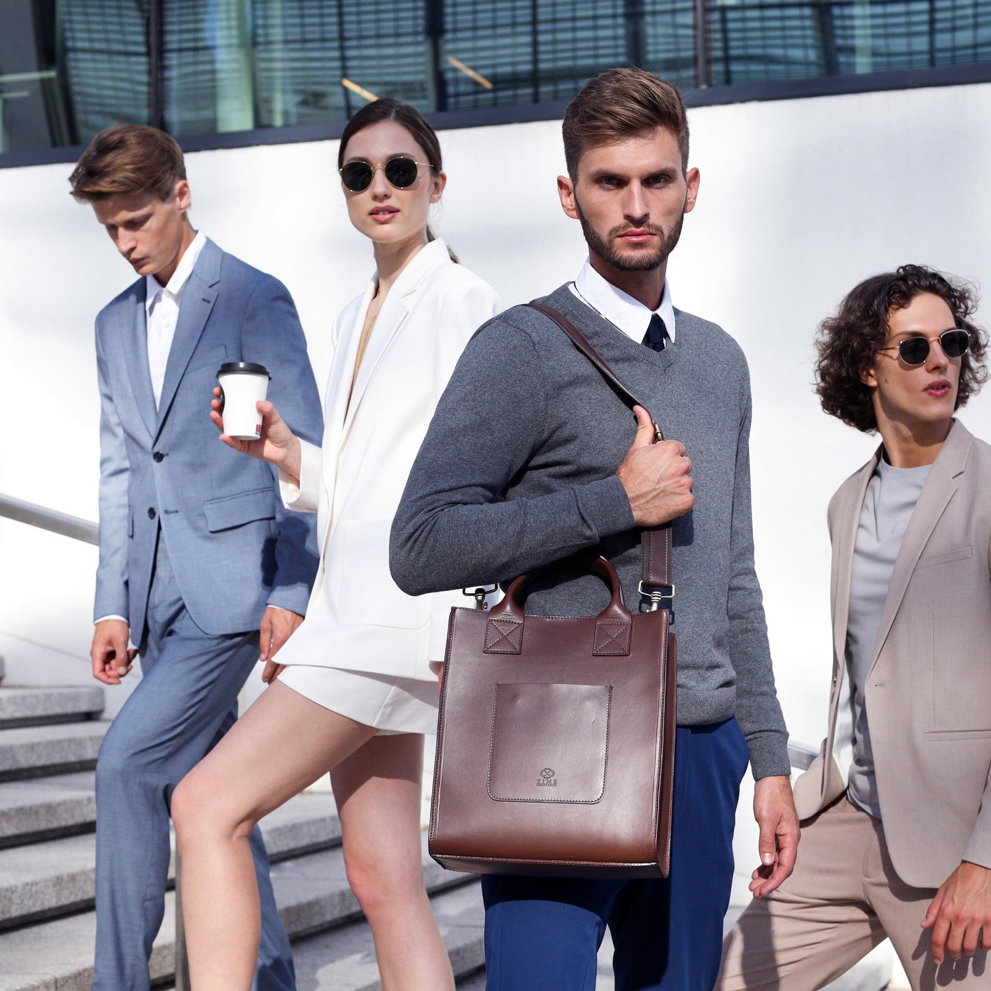 Leather Tote Bag - The Republic For Women Time Resistance