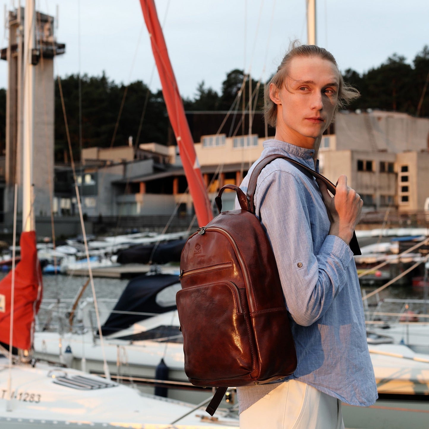Leather Backpack - I, Claudius Backpack Time Resistance
