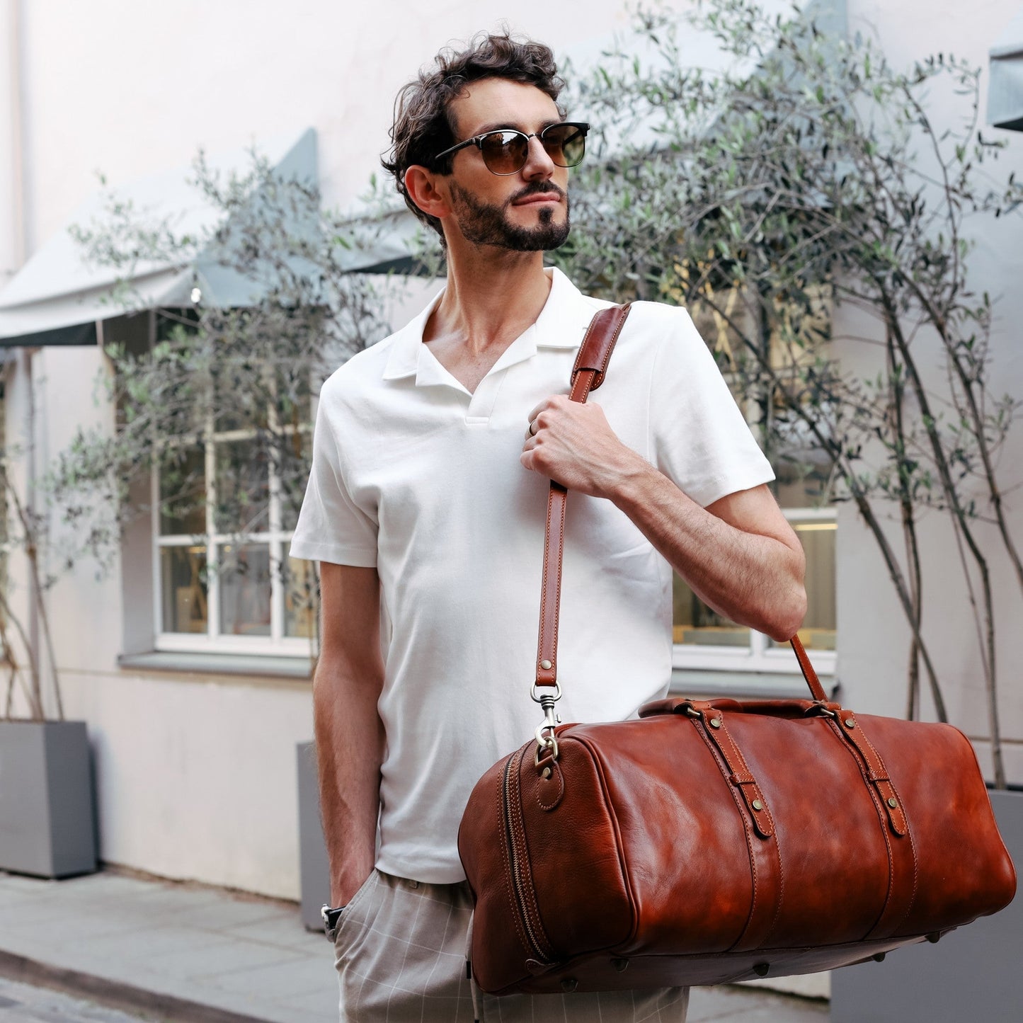Leather Duffel Bag, Weekender Bag - Song of Solomon Duffel Bag Time Resistance