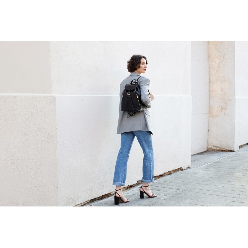 Leather Backpack - White Noise Backpack Time Resistance
