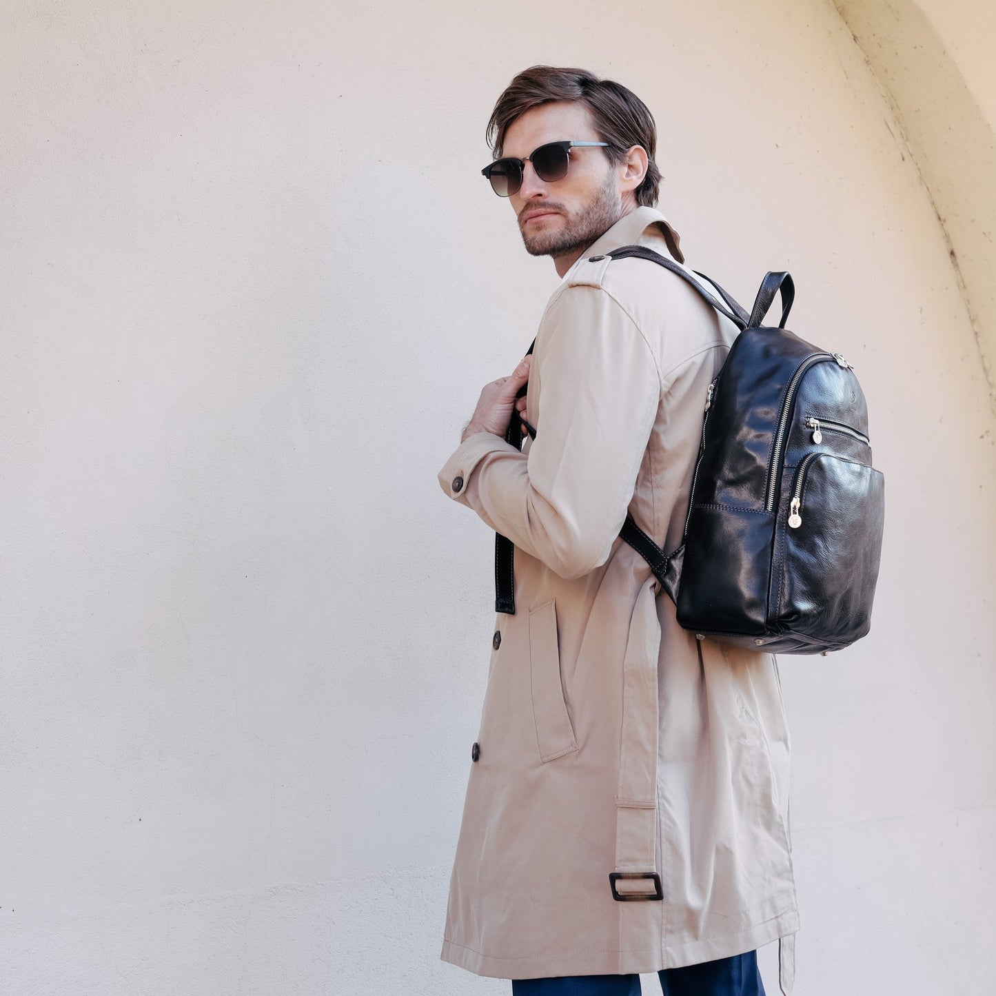 Leather Backpack - I, Claudius Backpack Time Resistance