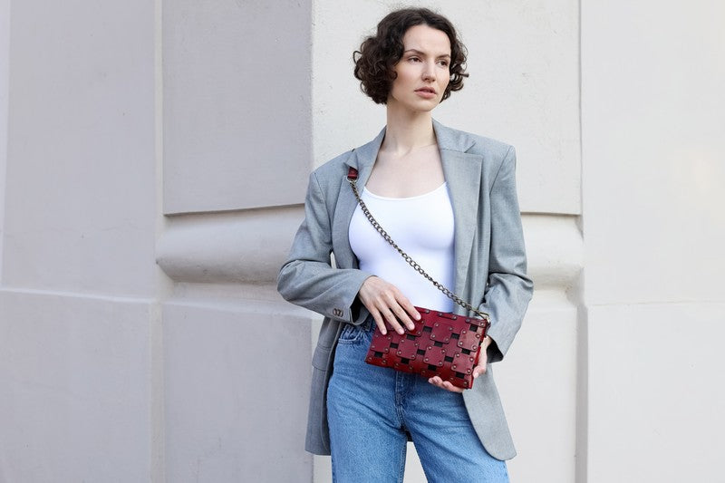 Womens Leather Clutch Purse - Gone Girl