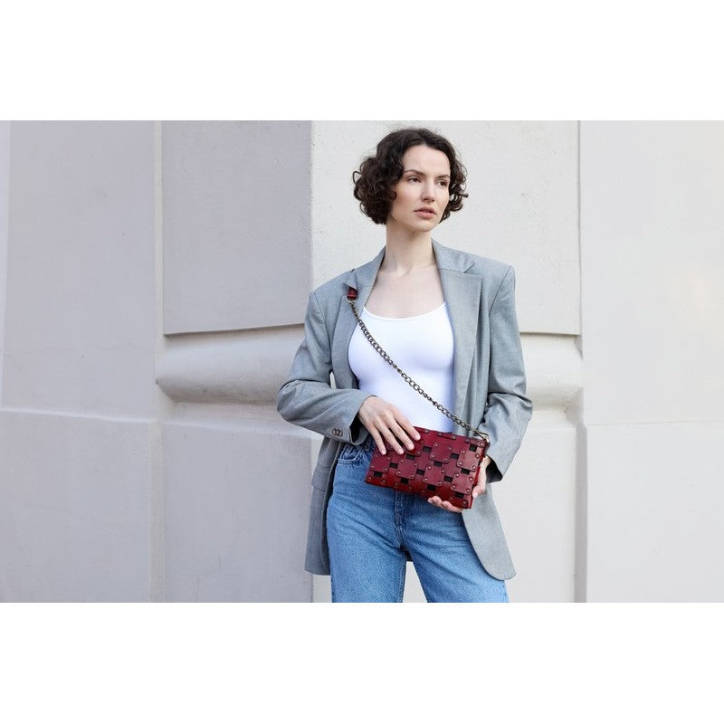 Womens Leather Clutch Purse - Gone Girl