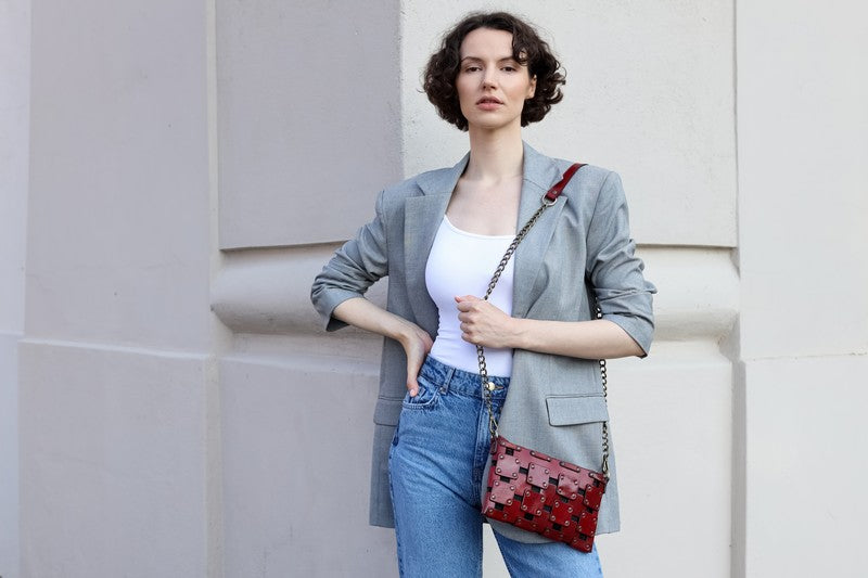 Womens Leather Clutch Purse - Gone Girl