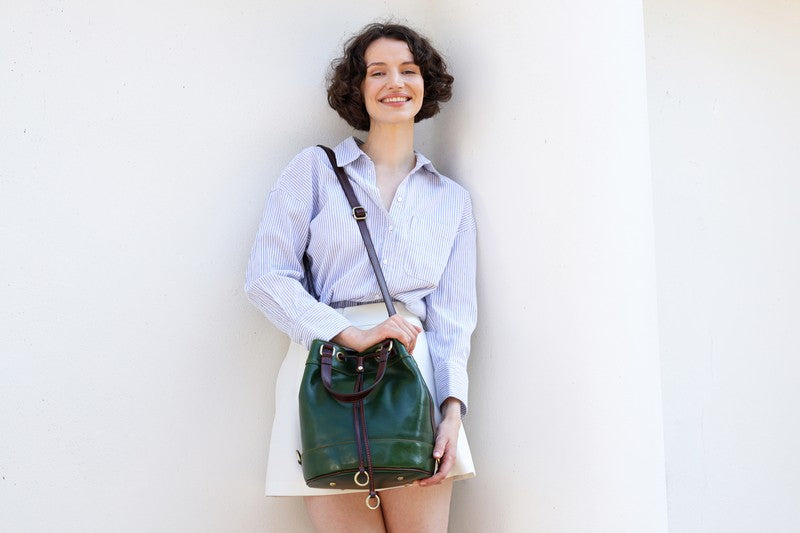 Leather Tote Bag - Light In August