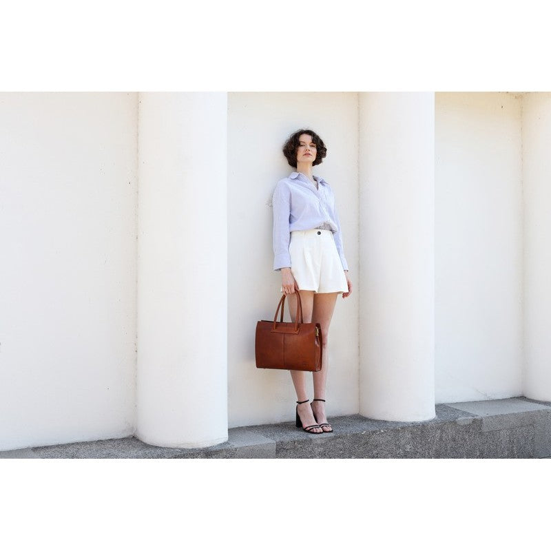 Leather Handbag Shoulder Bag - Anna Karenina For Women Time Resistance