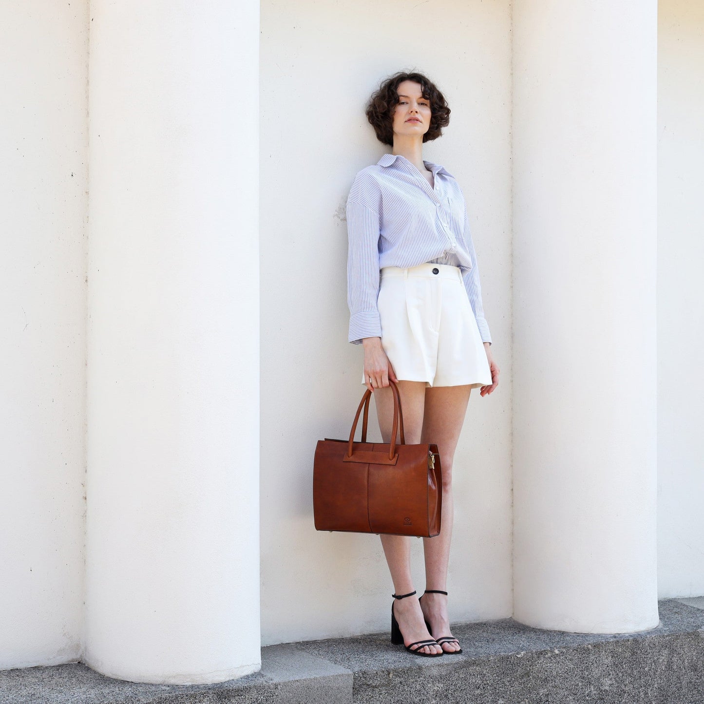 Leather Handbag Shoulder Bag - Anna Karenina For Women Time Resistance