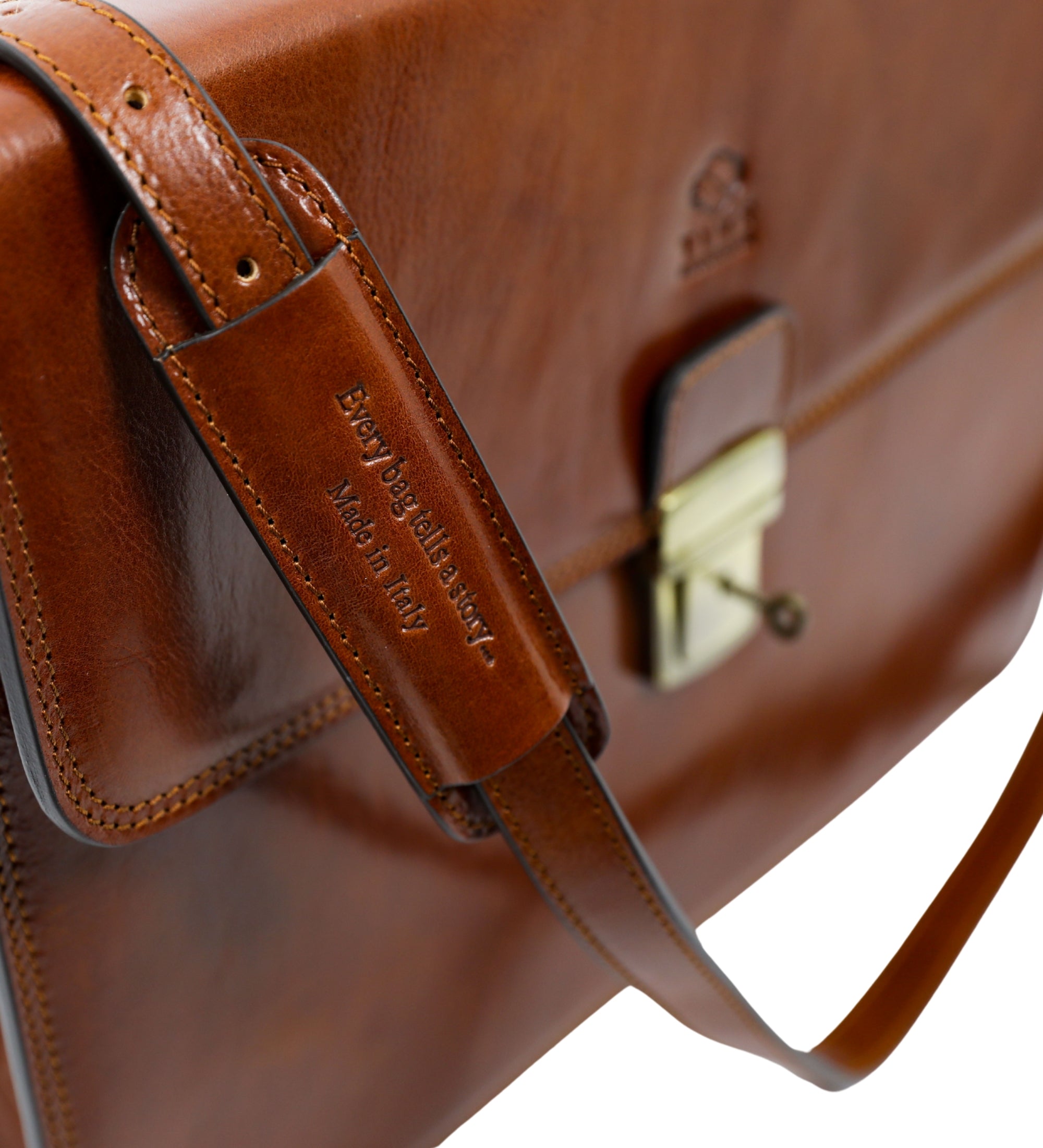 Leather Briefcase - The Sound of the Mountain