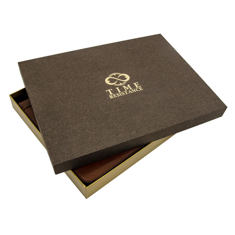 Brown Leather Car Documents Holder - Self-Reliance Accessories Time Resistance