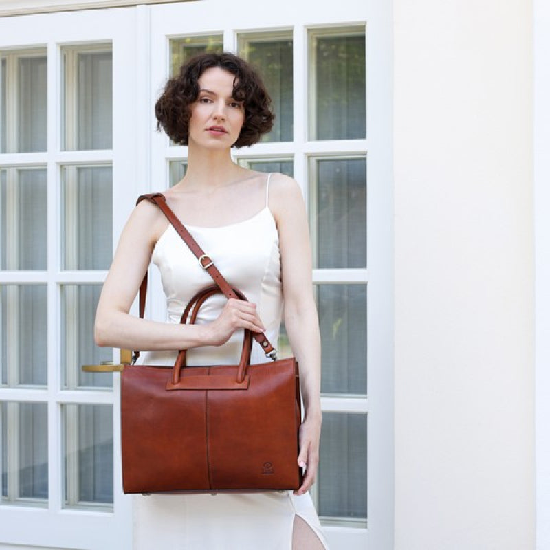 Leather Handbag Shoulder Bag - Anna Karenina For Women Time Resistance