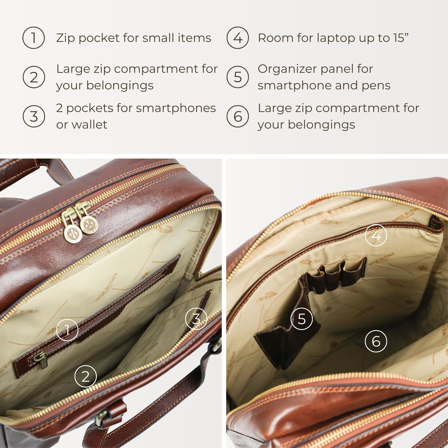 Brown Leather Backpack - Gone with the Wind Backpack Time Resistance   