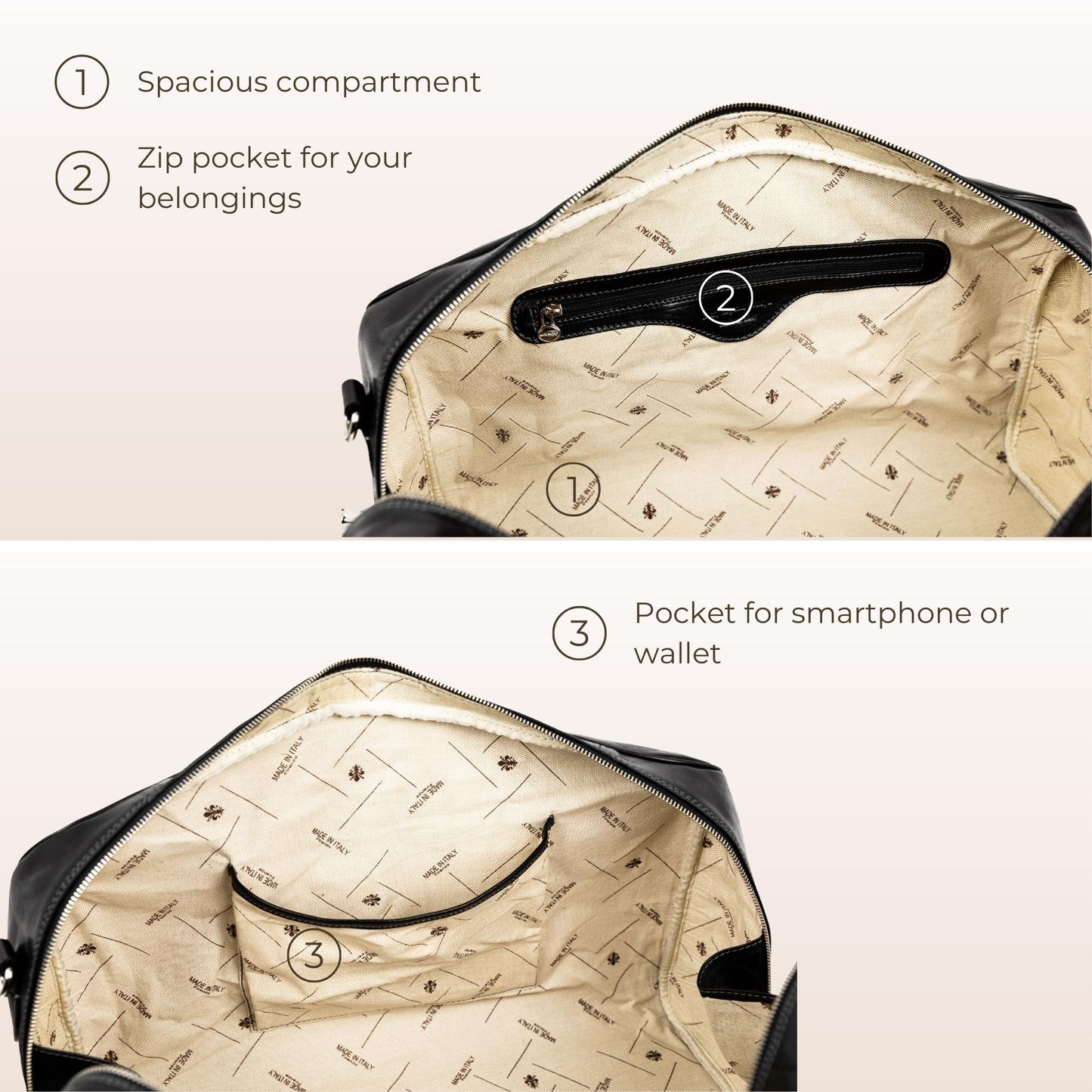 Leather Duffel Bag Weekender Bag - The Count of Monte Cristo Duffel Bag Time Resistance