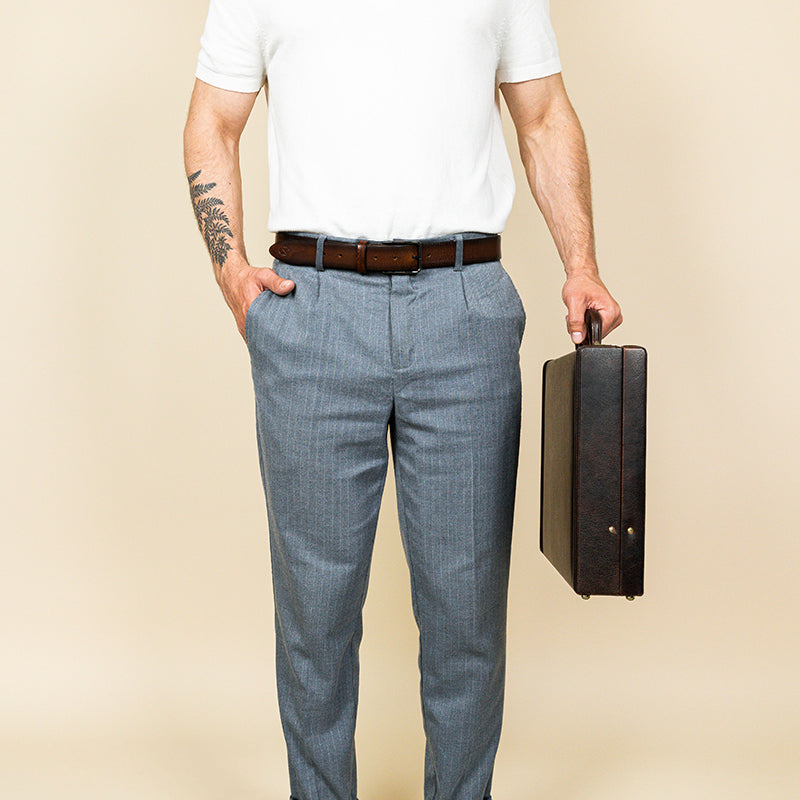 Leather Attaché Case Briefcase - The Rainbow Briefcase Time Resistance