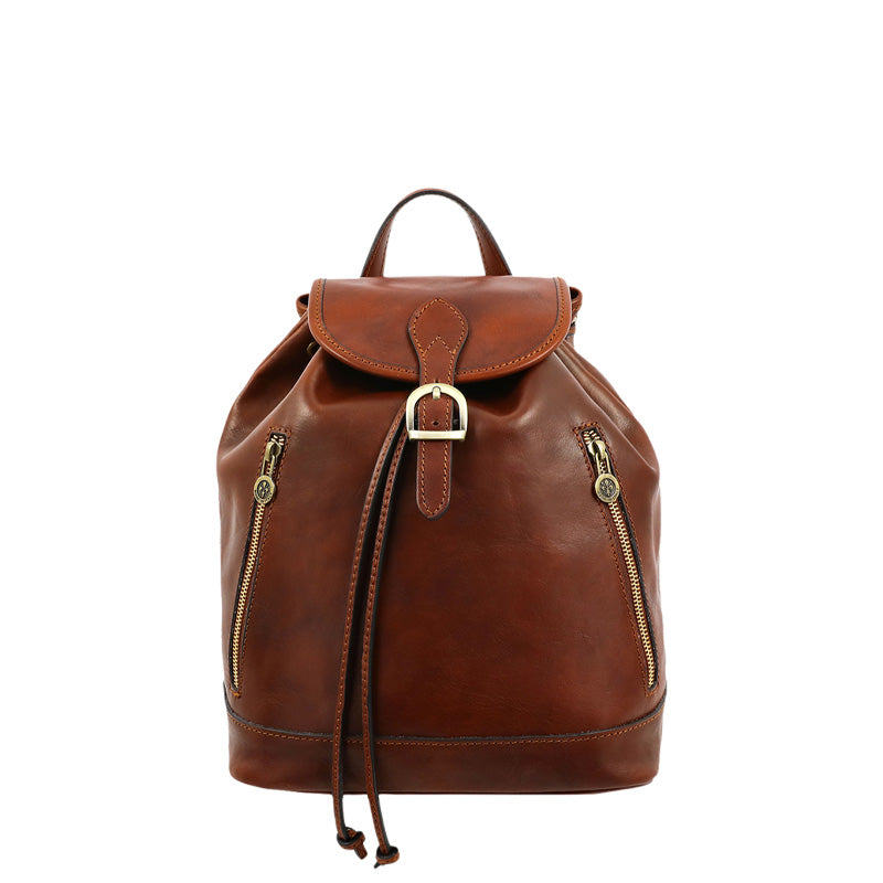 Leather Backpack - White Noise Backpack Time Resistance