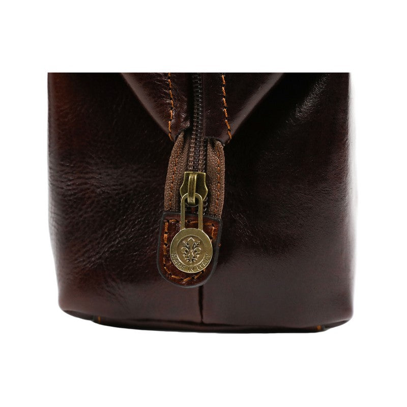 Small Leather Toiletry Bag - Four Past Midnight Accessories Time Resistance