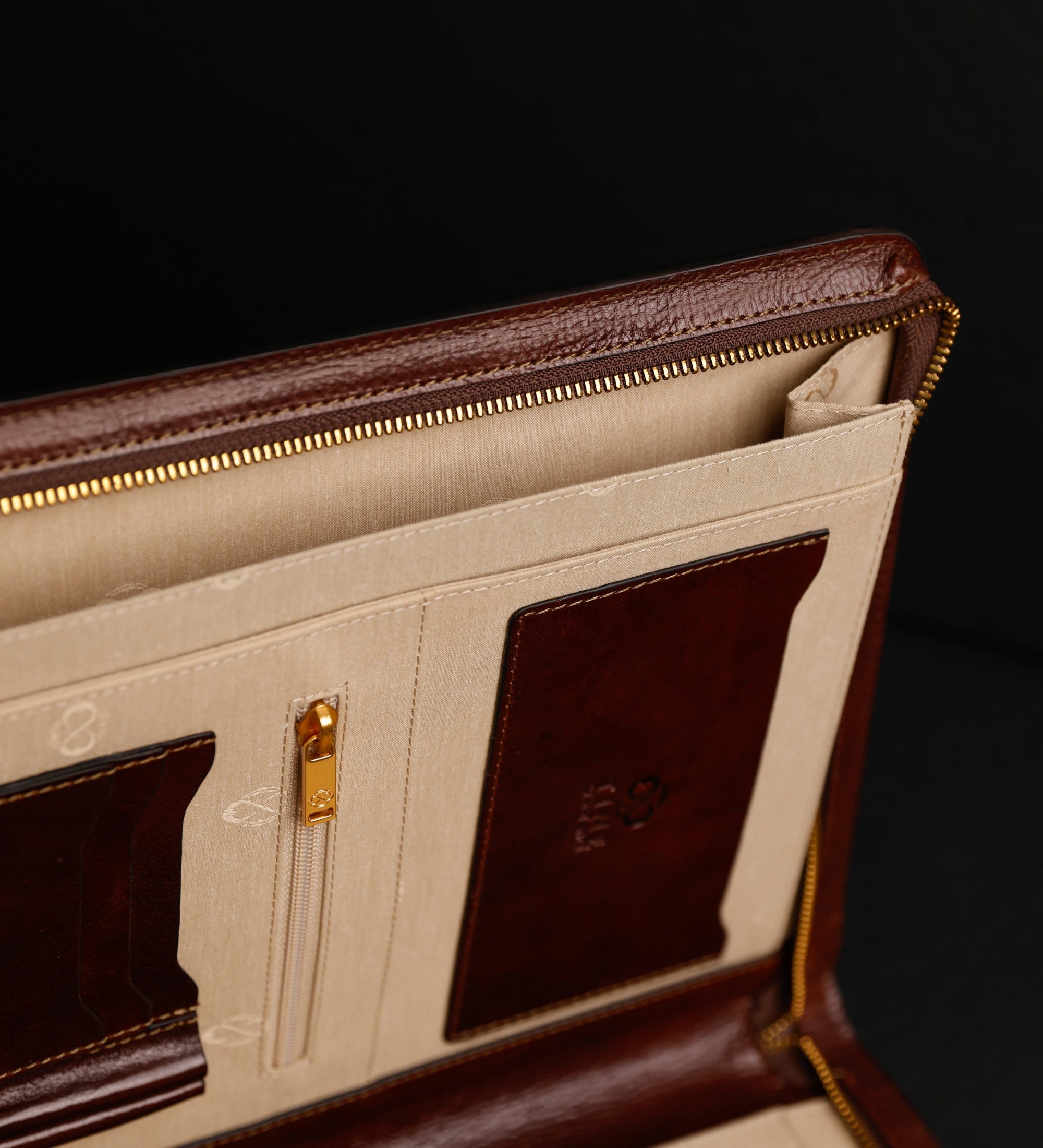 Leather A4 Documents Folder Organizer - Candide