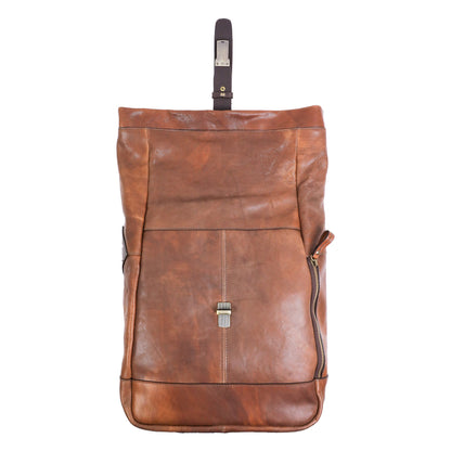 Leather Roll-Top Backpack - The Secret History