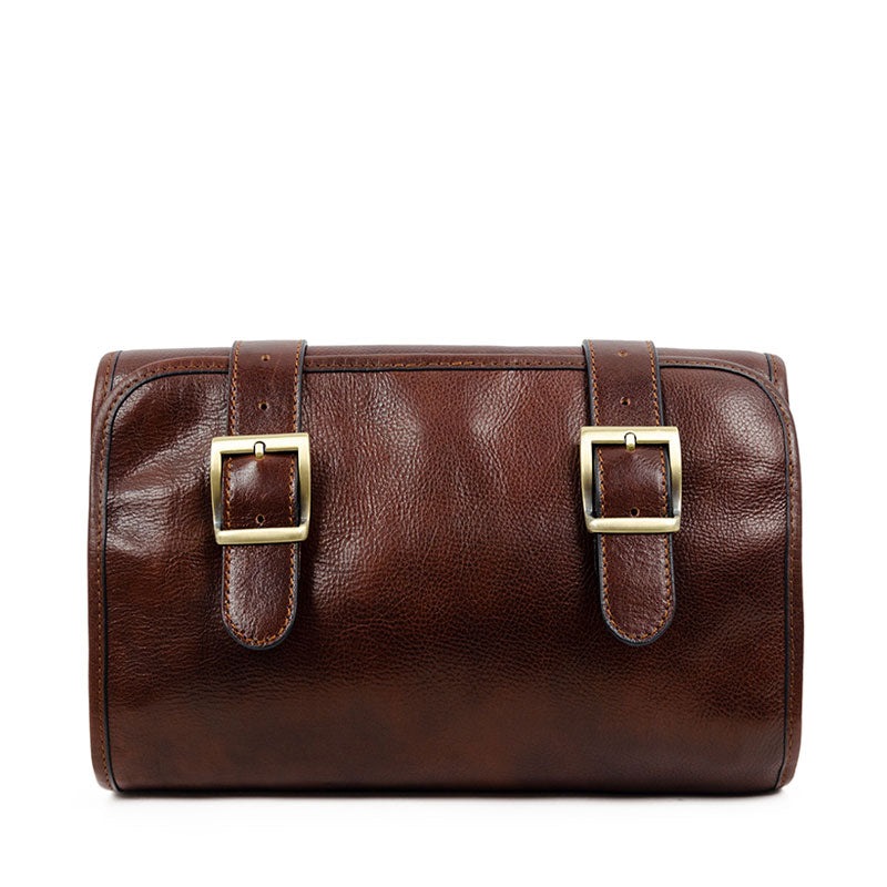Leather Hanging Wash Bag Toiletry Bag - Dracula Accessories Time Resistance