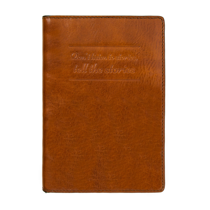Large Leather Passport Holder - Gulliver's Travels Accessories Time Resistance