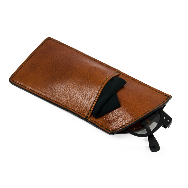 Leather Glasses Sleeve - One Hundred Years of Solitude Accessories Time Resistance
