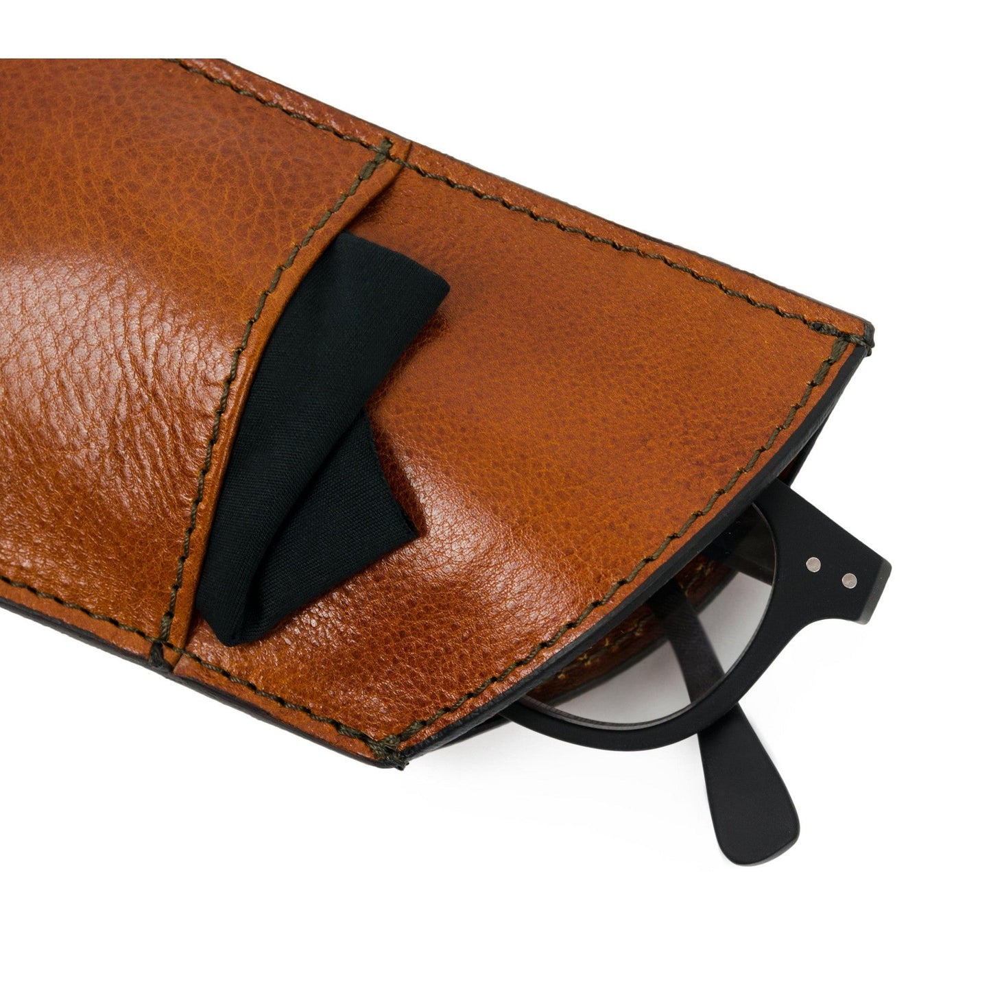 Leather Glasses Sleeve - One Hundred Years of Solitude Accessories Time Resistance