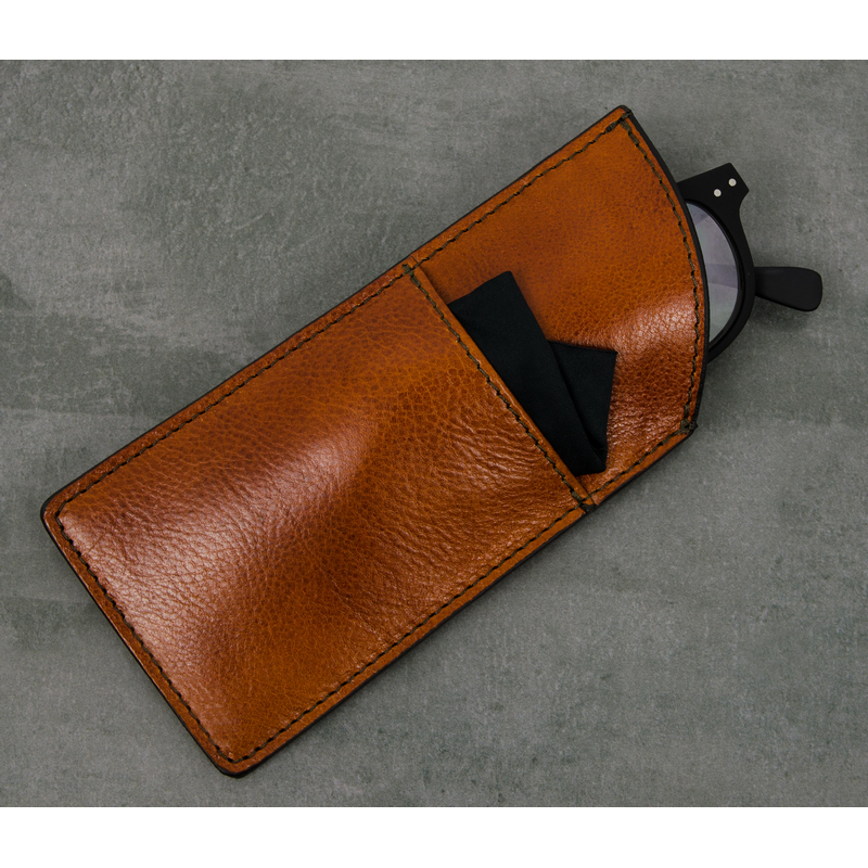 Leather Glasses Sleeve - One Hundred Years of Solitude Accessories Time Resistance