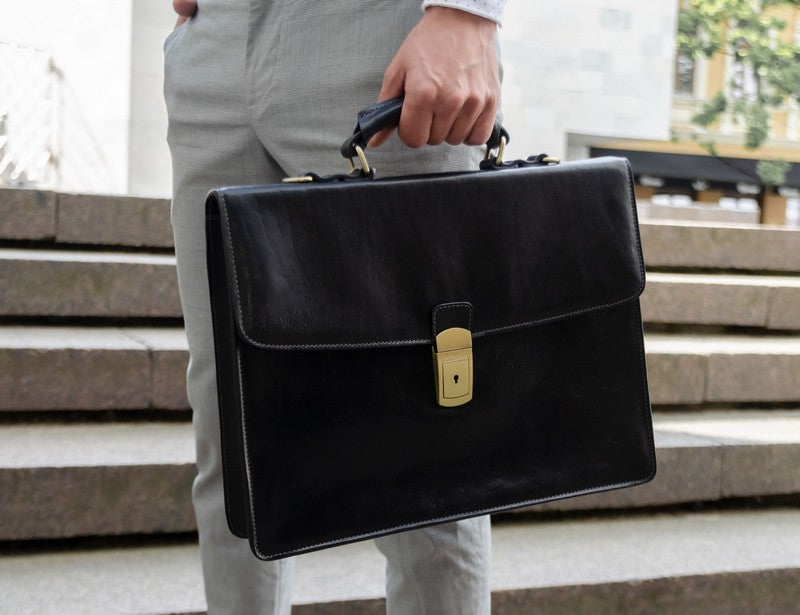 Leather Briefcase - Arthur