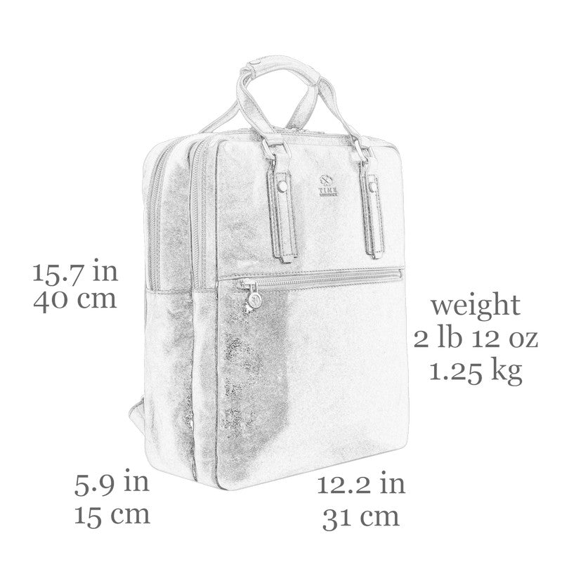 Brown Leather Backpack - Gone with the Wind Backpack Time Resistance