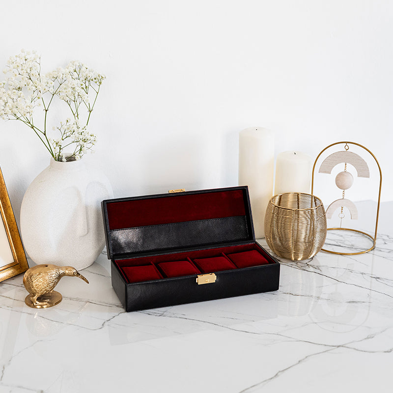 Leather Watch Box, Watch Organizer - Herzog
