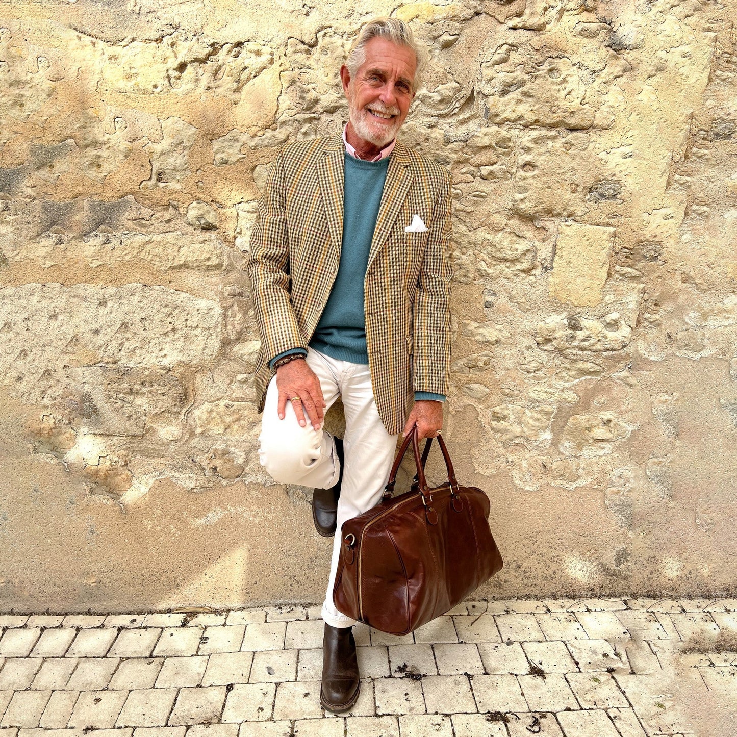 Leather Duffel Bag Weekender Bag - The Count of Monte Cristo Duffel Bag Time Resistance