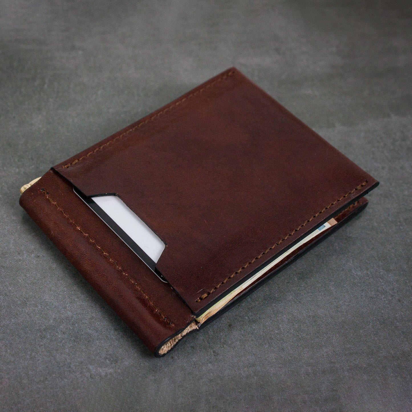 Leather Money Clip Wallet - Tom Jones Accessories Time Resistance