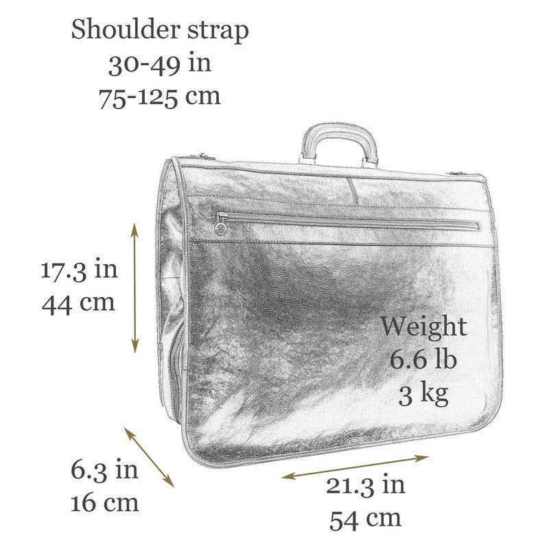 Leather Garment Bag - Great Expectations Duffel Bag Time Resistance